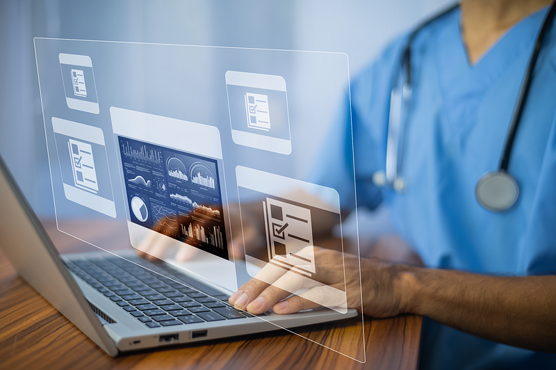 Clinician using smart ABA scheduling software with compliance and calendar automation features.