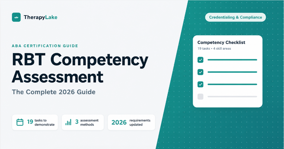 RBT competency assessment guide showing 19 tasks, 3 assessment methods, and 2026 requirements
